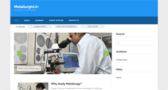 Desktop Screenshot of metallurgist.in