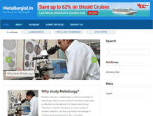 Tablet Screenshot of metallurgist.in